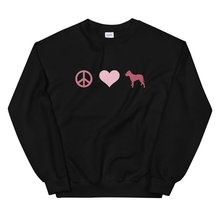 Peace, Love & Pittie Sweatshirt