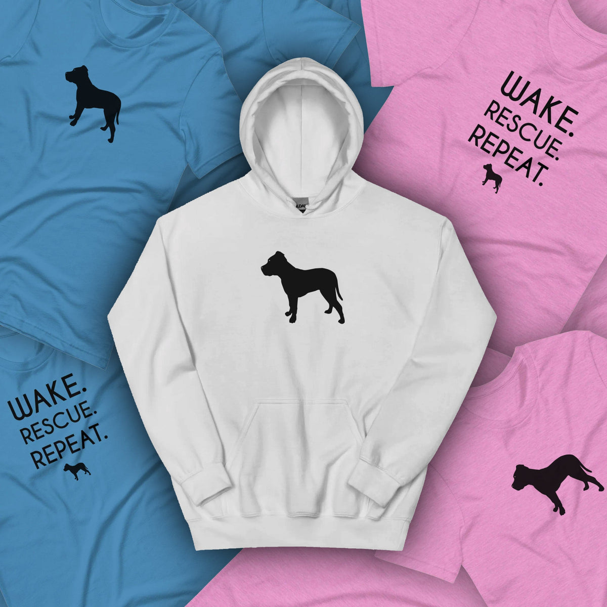 Pitbull rescue hoodies sale