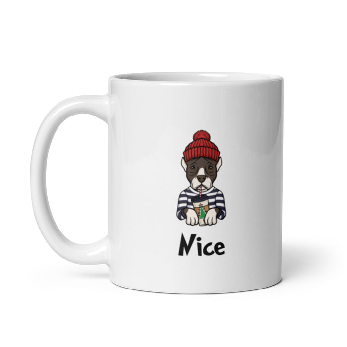"Nice Pittie" Holiday Mug