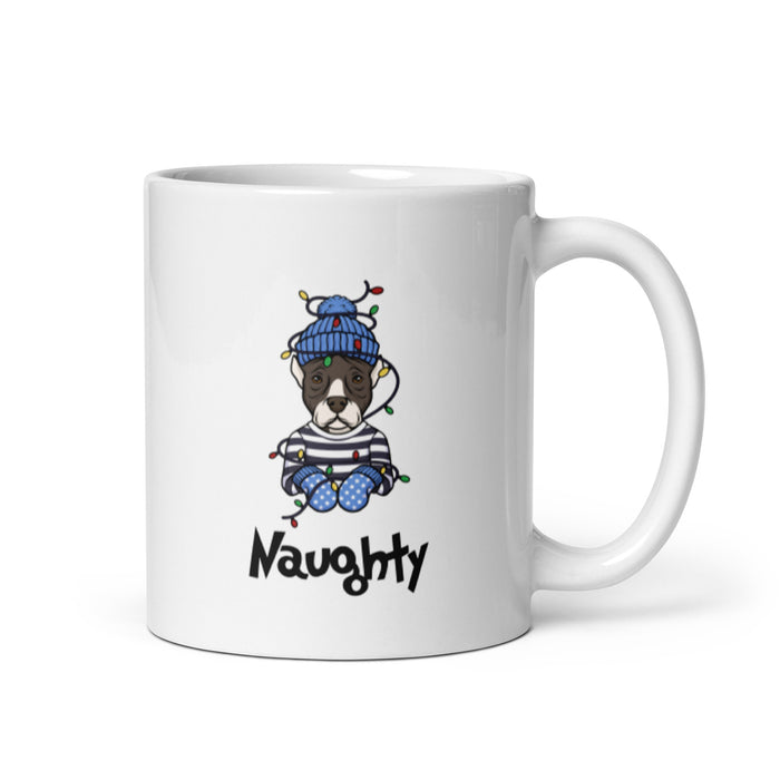 "Naughty Pittie" Holiday Mug